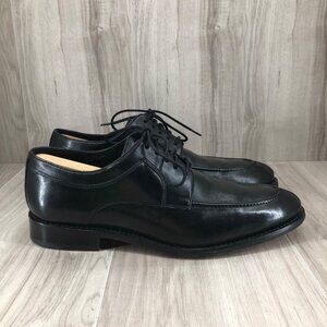 Anthony Veer Dress Shoes Mens 9.5 Ortholite Black Leather Lace Up Derby Oxfords